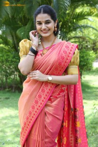 actress aparna janardanan sweet looks in a saree