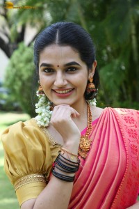 actress aparna janardanan sweet looks in a saree
