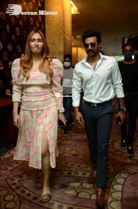 Aranya Movie Pre-Release Event attended by Actors Rana Daggubati, Director Sekhar Kammula and other cast and crew. Also in attendance were Actor Venkatesh and Badminton Player Gutta Jwala