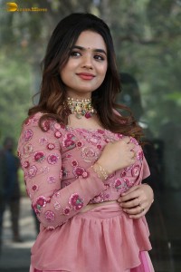 indian actress arati podi in a lovely pink lehenga choli dress