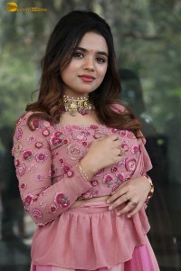indian actress arati podi in a lovely pink lehenga choli dress