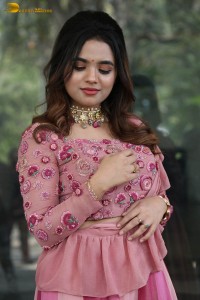 indian actress arati podi in a lovely pink lehenga choli dress