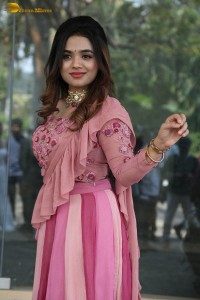 indian actress arati podi in a lovely pink lehenga choli dress