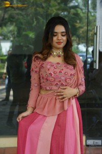 indian actress arati podi in a lovely pink lehenga choli dress