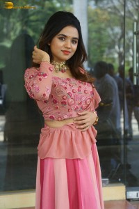 indian actress arati podi in a lovely pink lehenga choli dress