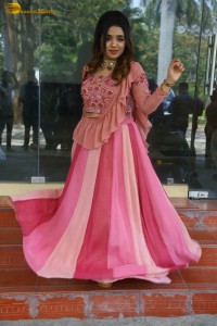 indian actress arati podi in a lovely pink lehenga choli dress