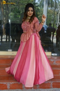 indian actress arati podi in a lovely pink lehenga choli dress