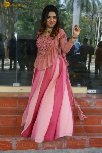 indian actress arati podi in a lovely pink lehenga choli dress