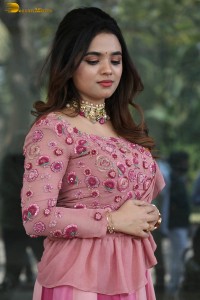 indian actress arati podi in a lovely pink lehenga choli dress