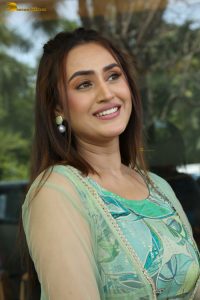 actress archana iyer beautiful in a green dress