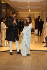 Arjun Tendulkar’s Wedding Ceremony attended by Tendulkar family, Ambani family, Bachchan family, Shah Rukh Khan family, Aamir Khan, and several cricketers and celebrities