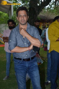 Pawan Kalyan attends the launch of Arjun directorial with Vishwak Sen and Aishwarya Arjun