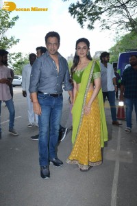 Pawan Kalyan attends the launch of Arjun directorial with Vishwak Sen and Aishwarya Arjun