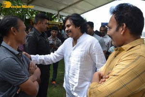 Pawan Kalyan attends the launch of Arjun directorial with Vishwak Sen and Aishwarya Arjun