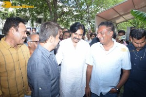 Pawan Kalyan attends the launch of Arjun directorial with Vishwak Sen and Aishwarya Arjun