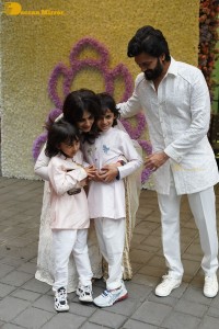 Bollywood Celebrities including Salman Khan have attended the Ganesh Chaturthi Celebrations at Arpita’s house