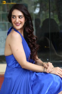 indian actress arshin mehta hot photoshoot in a blue dress