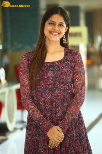 Actress Asha Bhat photoshoot in a brownish red dress