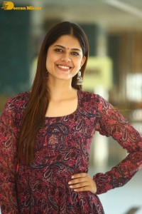 Actress Asha Bhat photoshoot in a brownish red dress