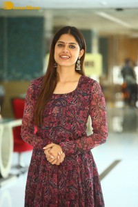 Actress Asha Bhat photoshoot in a brownish red dress