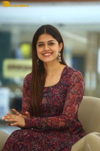 Actress Asha Bhat photoshoot in a brownish red dress