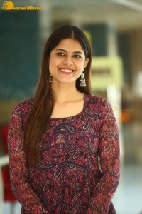 Actress Asha Bhat photoshoot in a brownish red dress