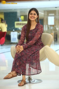 Actress Asha Bhat photoshoot in a brownish red dress