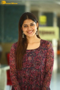 Actress Asha Bhat photoshoot in a brownish red dress