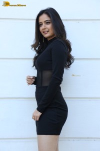actress ashika ranganath photoshoot in a tight mini dress