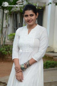 Actress Ashima Narwal dressed in white Salwar Kameez