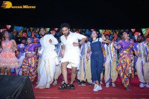 Ashoka Vanamlo Arjuna Kalyanam Pre-Release Function attended by Vishwak Sen and Rukshar Dhillon