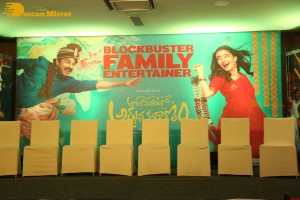 Success Meet of Ashoka Vanamlo Arjuna Kalyanam movie attended by Rukshar Dhillon, Vishwak Sen, Allu Aravind and others