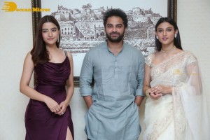 Success Meet of Ashoka Vanamlo Arjuna Kalyanam movie attended by Rukshar Dhillon, Vishwak Sen, Allu Aravind and others