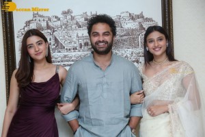 Success Meet of Ashoka Vanamlo Arjuna Kalyanam movie attended by Rukshar Dhillon, Vishwak Sen, Allu Aravind and others