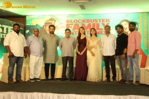 Success Meet of Ashoka Vanamlo Arjuna Kalyanam movie attended by Rukshar Dhillon, Vishwak Sen, Allu Aravind and others