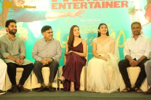 Success Meet of Ashoka Vanamlo Arjuna Kalyanam movie attended by Rukshar Dhillon, Vishwak Sen, Allu Aravind and others