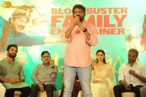 Success Meet of Ashoka Vanamlo Arjuna Kalyanam movie attended by Rukshar Dhillon, Vishwak Sen, Allu Aravind and others