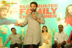 Success Meet of Ashoka Vanamlo Arjuna Kalyanam movie attended by Rukshar Dhillon, Vishwak Sen, Allu Aravind and others