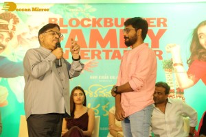 Success Meet of Ashoka Vanamlo Arjuna Kalyanam movie attended by Rukshar Dhillon, Vishwak Sen, Allu Aravind and others
