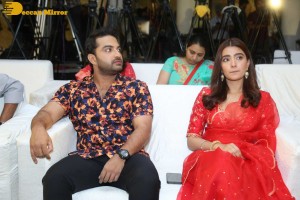 Vishwak Sen and Rukshar Dhillon attend the Trailer launch program of ‘Ashoka Vanamlo Arjuna Kalyanam’ movie