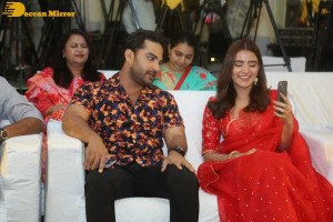 Vishwak Sen and Rukshar Dhillon attend the Trailer launch program of ‘Ashoka Vanamlo Arjuna Kalyanam’ movie