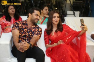 Vishwak Sen and Rukshar Dhillon attend the Trailer launch program of ‘Ashoka Vanamlo Arjuna Kalyanam’ movie