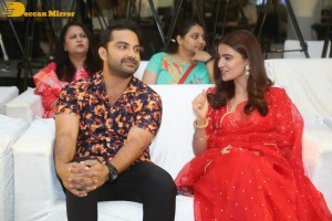 Vishwak Sen and Rukshar Dhillon attend the Trailer launch program of ‘Ashoka Vanamlo Arjuna Kalyanam’ movie