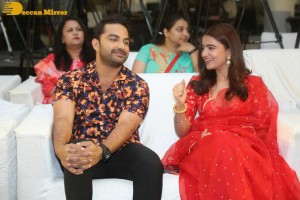 Vishwak Sen and Rukshar Dhillon attend the Trailer launch program of ‘Ashoka Vanamlo Arjuna Kalyanam’ movie