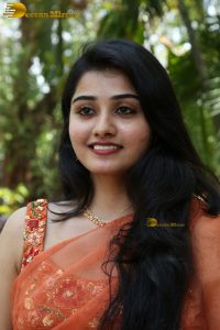 tollywood and tamil actress athira raj beautiful in a orange saree