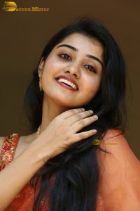 tollywood and tamil actress athira raj beautiful in a orange saree