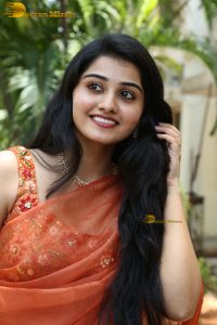 tollywood and tamil actress athira raj beautiful in a orange saree