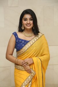 telugu and tamil actress Athira Raj gorgeous in a yellow saree