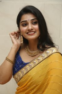 telugu and tamil actress Athira Raj gorgeous in a yellow saree
