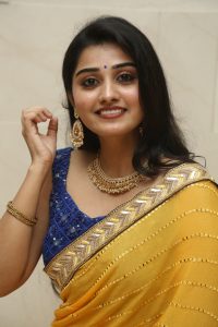 telugu and tamil actress Athira Raj gorgeous in a yellow saree
